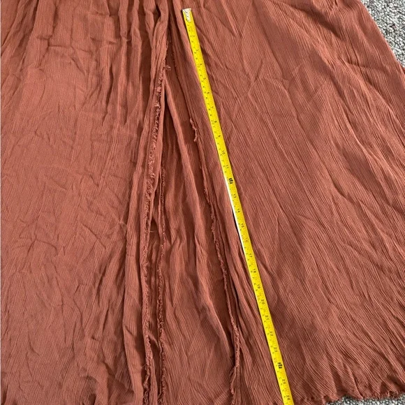 Free People Look into the Sun Terracotta Backless Maxi Dress Cut out Size Small - Picture 5 of 12